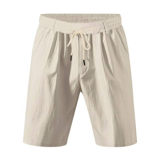 Men's Linen Summer Breathable Shorts, Ideal for Seaside Entertainment, Easy to Match, Refer to Size Chart