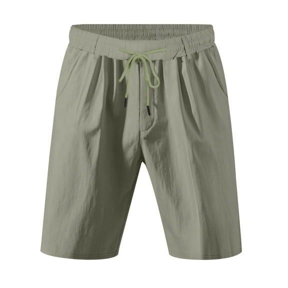 Men's Linen Summer Breathable Shorts, Ideal for Seaside Entertainment, Easy to Match, Refer to Size Chart