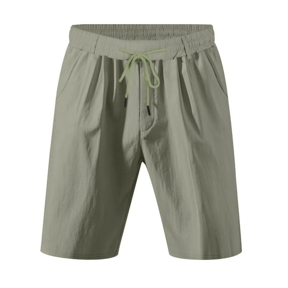 Men's Linen Summer Breathable Shorts, Ideal for Seaside Entertainment, Easy to Match, Refer to Size Chart