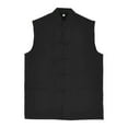 thumbnail image 1 of Men's Linen Vest - Casual, Lightweight, Sleeveless Jacket for Summer Outdoor Work & Fashion, Breathable, Versatile, 1 of 5