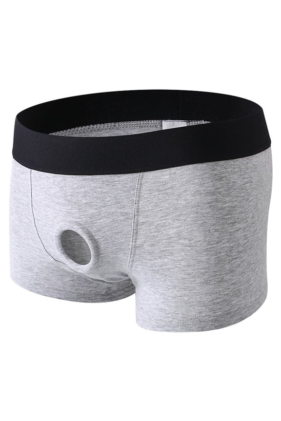 Men's Lingerie Cut Out Pothole Cutton Underwear