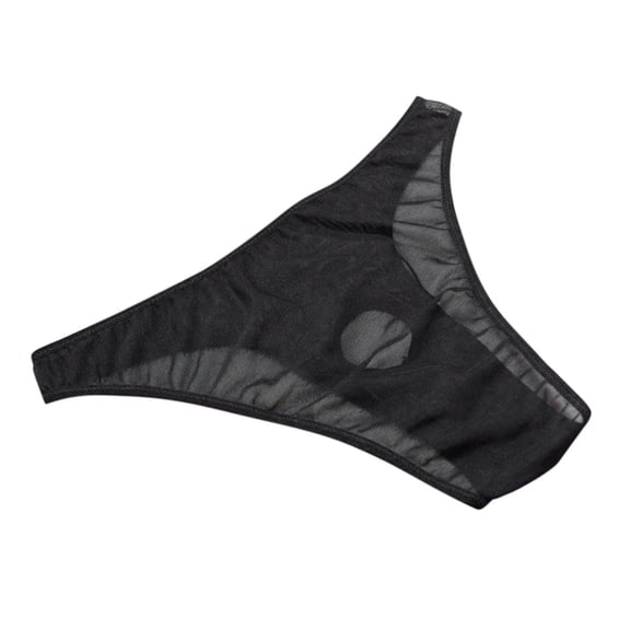 Men's Lingerie Smooth Waist Minimal Thin Strap Layering Bikini Thong Sexy Mens Thong Underwear