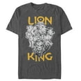 thumbnail image 1 of Men's Lion King Animal Kingdom Crew  Graphic Tee Charcoal Heather 4X Large, 1 of 4