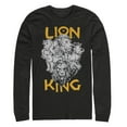 thumbnail image 1 of Men's Lion King Animal Kingdom Crew  Long Sleeve Shirt Black X Large, 1 of 3