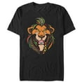 thumbnail image 1 of Men's Lion King Artistic Roar Scar Decorative Lions Mane  Graphic Tee Black Medium, 1 of 4