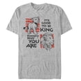 thumbnail image 1 of Men's Lion King Good to Be King Graphic Tee Athletic Heather 2X Large, 1 of 4