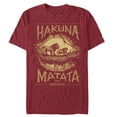 thumbnail image 1 of Men's Lion King Hakuna Matata Jungle Trio  Graphic Tee Cardinal Small, 1 of 4
