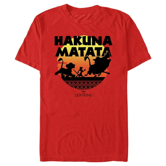 Men's Lion King Hakuna Matata Sunset Circle  Graphic T-Shirt
