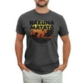 thumbnail image 1 of Men's Lion King Hakuna Matata Sunset Circle Graphic Tee Charcoal Heather Medium, 1 of 6
