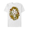thumbnail image 1 of Men's Lion King Leaf Scar Pattern Graphic Tee White Small, 1 of 4