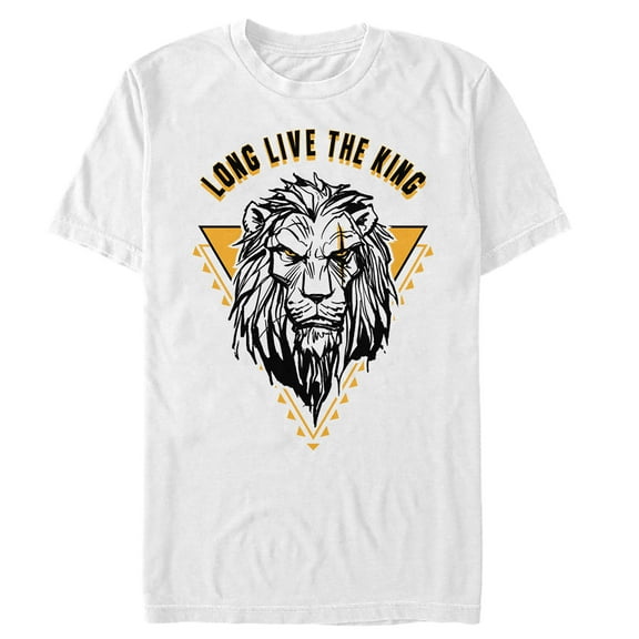 Men's Lion King Live Scar Graphic Tee White Medium