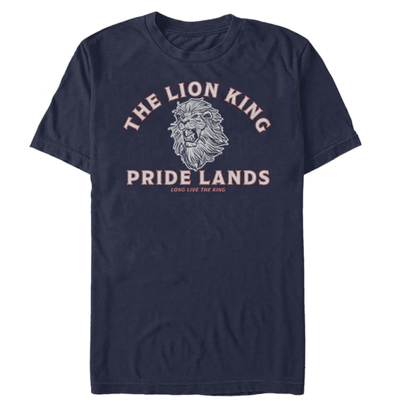 Men's Lion King Live the King Sketch Graphic Tee Navy Blue Small