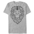 thumbnail image 1 of Men's Lion King Mufasa Decorative Mane  Graphic Tee Athletic Heather 5X Large, 1 of 4