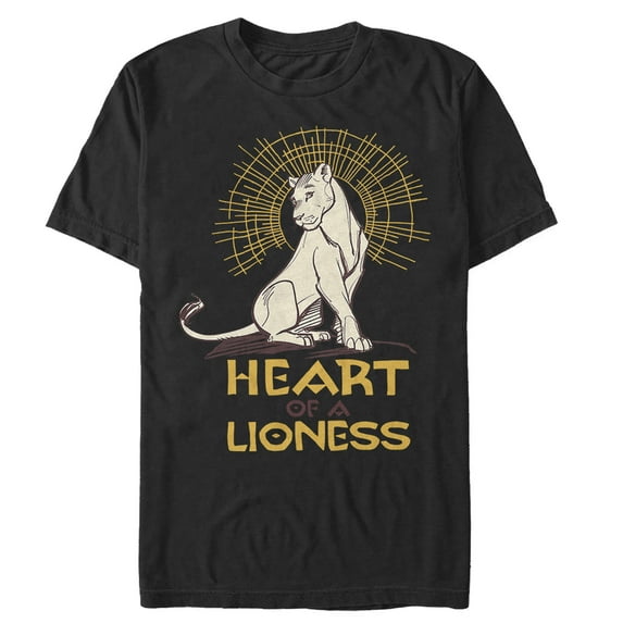 Men's Lion King Nala Heart of Lioness Graphic Tee Black Medium