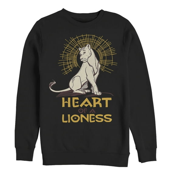 Men's Lion King Nala Heart of Lioness  Sweatshirt Black 2X Large