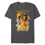 Mens Lion King Pride Land Characters Graphic T-Shirt