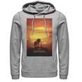 thumbnail image 1 of Men's Lion King Pride Rock Movie Poster  Pull Over Hoodie Athletic Heather 2X Large, 1 of 3