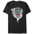 thumbnail image 1 of Men's Lion King Rafiki Face Graphic Tee Black Large, 1 of 4