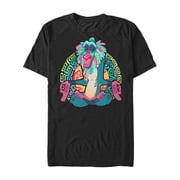 Men's Lion King Rafiki Geometric Rainbow Graphic Tee Black 5X Large