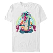 Men's Lion King Rafiki Geometric Rainbow Graphic Tee White 2X Large