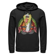 Mens Lion King Rafiki Geometric Rainbow Pull Over Hoodie