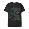 thumbnail image 1 of Men's Lion King Retro Neon Trio  Graphic Tee Black 2X Large, 1 of 4
