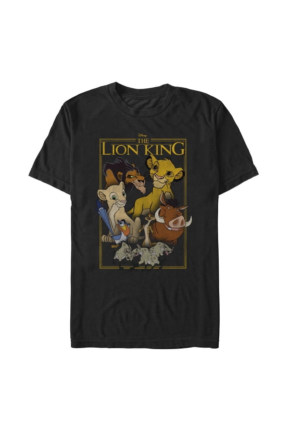 Men's Lion King Retro Poster Logo Graphic T-Shirt