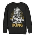 thumbnail image 1 of Men's Lion King Savannah Sunset Crew  Sweatshirt Black Large, 1 of 3