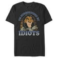 thumbnail image 1 of Men's Lion King Scar Surrounded By Idiots Sunset Graphic Tee Black 3X Big Tall, 1 of 3