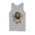 thumbnail image 1 of Men's Lion King Scar Surrounded By Idiots Tattoo Tank Top Athletic Heather Small, 1 of 4