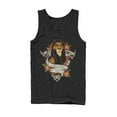 thumbnail image 1 of Men's Lion King Scar Surrounded By Idiots Tattoo  Tank Top Black Medium, 1 of 4