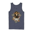 thumbnail image 1 of Men's Lion King Scar Surrounded By Idiots Tattoo  Tank Top Navy Blue X Large, 1 of 3