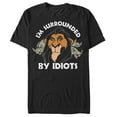 thumbnail image 1 of Men's Lion King Scar Surrounded by Idiots Graphic Tee Black 4X Large, 1 of 5