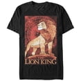thumbnail image 1 of Men's Lion King Simba Art Graphic Tee Black 2X Large, 1 of 4