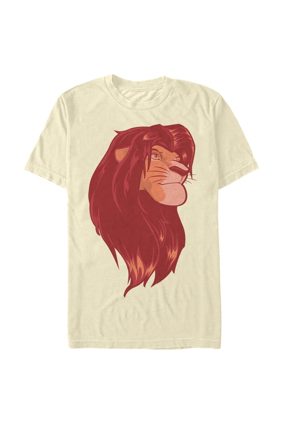 Men's Lion King Simba Rules  Graphic Tee Cream Small