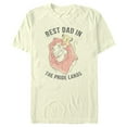 thumbnail image 1 of Men's Lion King Simba and Mufasa Best Dad in the Pride Lands  Graphic Tee Beige X Large, 1 of 4