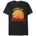 thumbnail image 1 of Men's Lion King Strong Like Mufasa  Graphic Tee Black X Large, 1 of 5