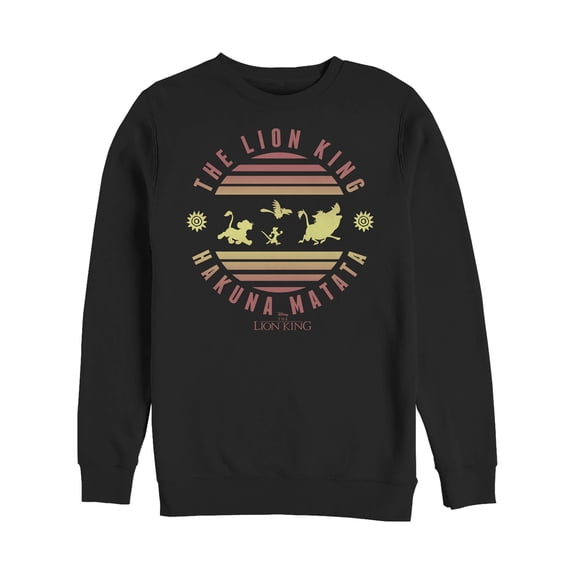 Men's Lion King Sunshine Hakuna Matata Sweatshirt Black Small