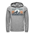 thumbnail image 1 of Men's Lion King Tropical BFF Silhouettes  Pull Over Hoodie Athletic Heather 2X Large, 1 of 3