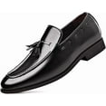thumbnail image 1 of Men's Loafers Dress Shoes Loafers Formal Tassels Business Casual Tuxedo Shoes, 1 of 10