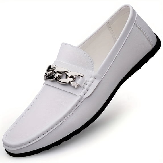 Men's Loafers, Microfiber Flat Shoes, Casual Driving Slip-On Shoes