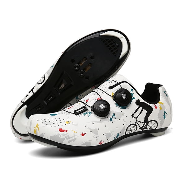 Men's Lockable Bike Shoes Suitable for Road & Mountain, Power-Assisted Cycling, Lightweight -Terrain Sneakers with Lockable Sole, Upper & Sole for Outdoor,, - Locking Mechanism