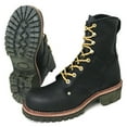 thumbnail image 1 of Men's Logger Boots Leather 10" Lace Up Rugged Work Motorcycle Biker, 1 of 5