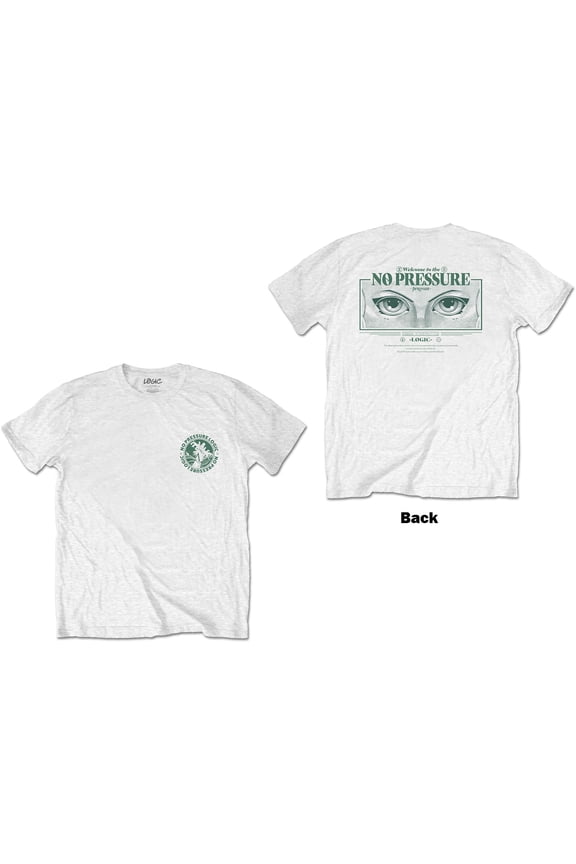 Men's Logic Thalia (Back Print) Slim Fit T-shirt X-Large White