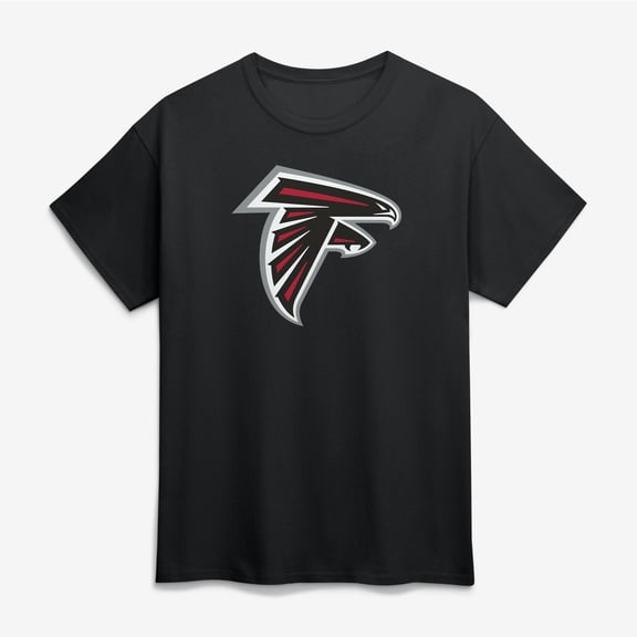 Men's Logo Athletic  Black Atlanta Falcons Primary Logo T-Shirt