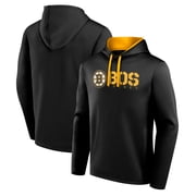 Mens Logo Athletic Black Boston Bruins Head Start Pullover Hoodie