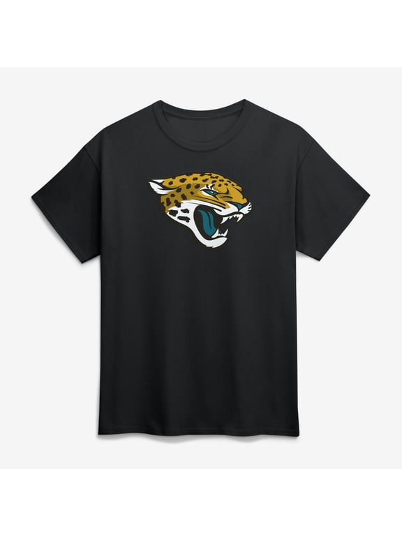 Men's Logo Athletic Black Jacksonville Jaguars Primary Logo T-Shirt