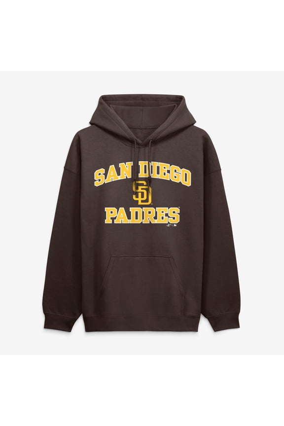 Men's Logo Athletic Brown San Diego Padres Heart & Soul Hoodie
