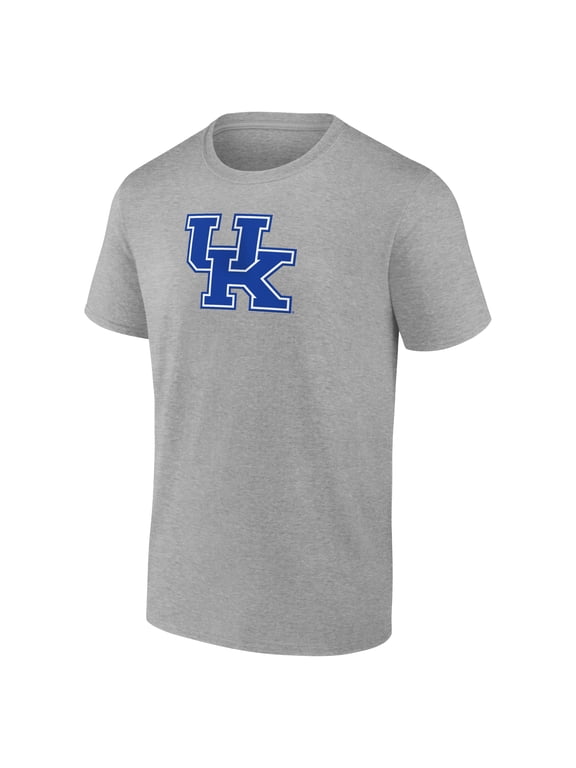 Men's Logo Athletic Heather Gray Kentucky Wildcats Primary Logo T-Shirt