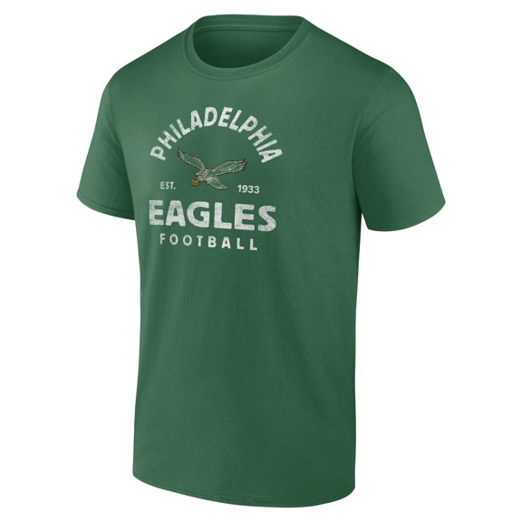 Men's Logo Athletic Kelly Green Philadelphia Eagles Vintage Arch T-Shirt